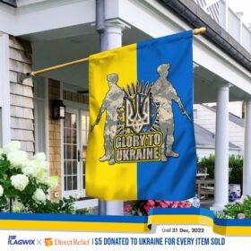 Ukraine Flag Glory To Ukranie BNN85F
