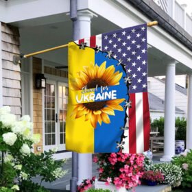 Ukraine American Flag Stand For Ukraine BNN65F