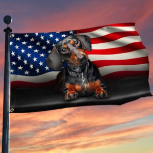 Dachshund Dog American Grommet Flag QNN437GFv5