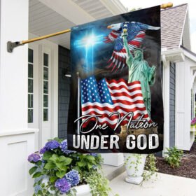 One Nation Under God American Eagle US Flag TPT47Fv1