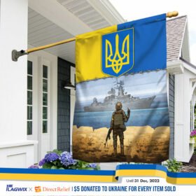 We Stand With Ukraine. Sunflower Peace Sign Ukraine Flag TPT18Fv1