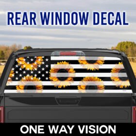 Sunflower American Rear Window Decal BNN140CD