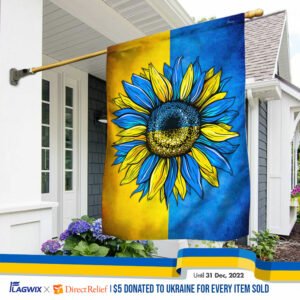Peace For Ukraine, Sunflower Ukraine Flag TPT65Fv1