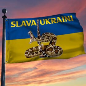 Ukraine Grommet Flag Slava Ukraini BNT323GF