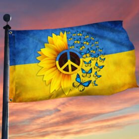Ukraine Grommet Flag Peace For Ukraine TQN128GF