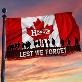 Veteran Canada Honour Lest We Forget Grommet Flag MLN121GF