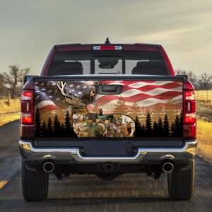Deer Truck Tailgate Sticker Life Is Better In The Woods BNN174TD