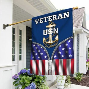 US Navy Flag United States Navy Veterans E-7 Chief Petty Officer American Flag QTR177F