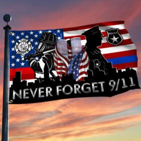 911 Patriot Day Grommet Flag September 11 Attacks Never Forget  9/11 TQN118F