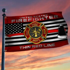 Firefighter Grommet Flag Fire Dept LNT177GF