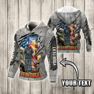 Personalized 911 3D Zip Hoodie America Twin Towers. All Gave Some Some Gave All. Patriot Day LNT150ZHCT