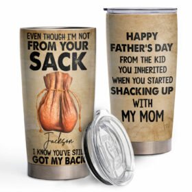 Personalized Happy Father's Day From The Kid 20oz Tumbler QTR86TU