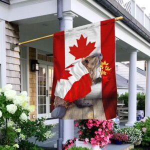Happy Canada Day Flag. Canada's Birthday Flag Colourful LNT165F