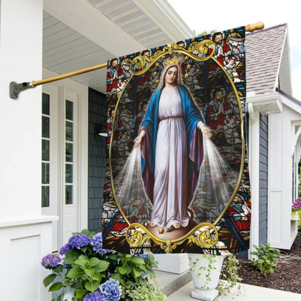Immaculate Conception Virgin Mary Flag. Blessed Virgin Mary Flag MLN101F
