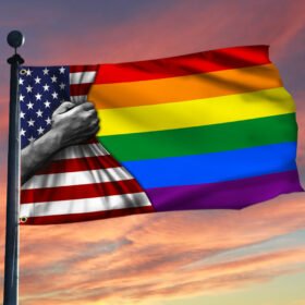 LGBT Flag Pride LGBT American Grommet Flag TRL1018GF