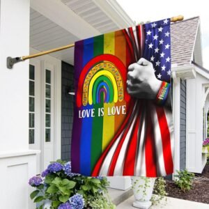Love Is Love, LGBT Pride American Flag TPT126F