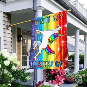 LGBT Flag I'm Not Gay I'm Super Gay BNN169F