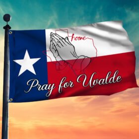 Pray For Uvalde Flag. America Texas Grommet Flag Peace Love Pray LNT87GFv1
