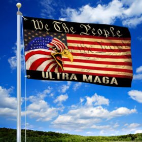 Ultra MAGA We The People American Eagle Grommet Flag TPT144GF