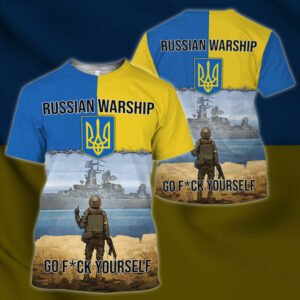 Ukraine Postage Stamp T-shirt, Russian Warship  Go F**k Yourself, Stand With Ukraine TQN79TS