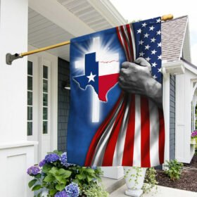 Texas Flag Jesus Cross Texas American Flag QTR170F