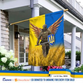 Ukraine Warrior Flag Bravo Peace For Ukraine LNT104F