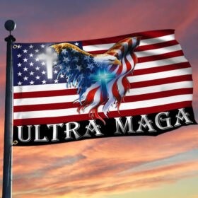 Trump 2024 American Flag TQN466F