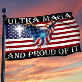 Ultra MAGA And Proud Of It, American Eagle Flag THB3602GFv8
