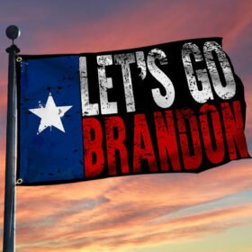 Let's Go Brandon Texas Grommet Flag TQN124GF