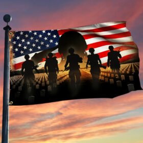 Veteran Grommet Flag United States Military Thank You BNN178GF