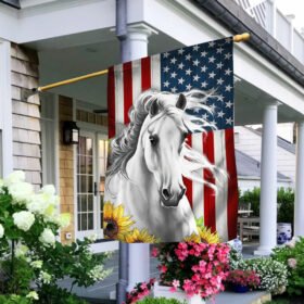 Horse American Flag MLN254F