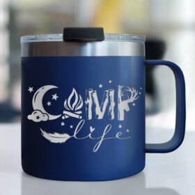 Camping Insulated Coffee Mug Camp Life LNT206CM