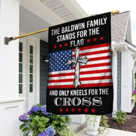 Jesus Flag Stands For The Flag, Kneels For The Cross BNN276F