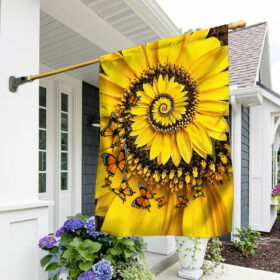 Beautiful Sunflower Home Sweet Home Flag TQN263F