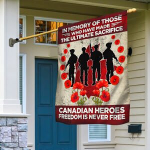 Veteran Canada Flag Thank You Veteran Freedom Is Never Free Flag MLN190F