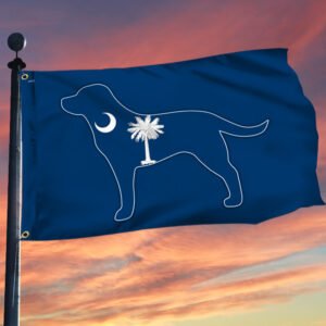 South Carolina Flag Dog Lover South Carolina Grommet Flag QTR248GFv1