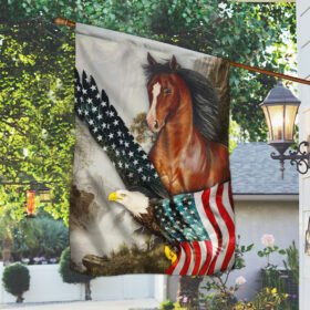 Horse American Flag MLN209F