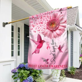 Breast Cancer Awareness Flag Faith Hope Love TQN277F