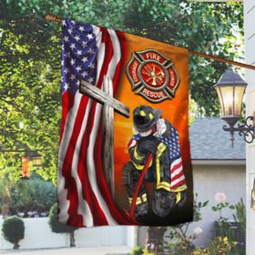 Jesus Firefighter American Flag Honor The Fallen BNN293F