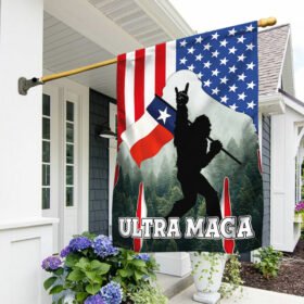 Ultra MAGA Texas Bigfoot Flag TQN167Fv1