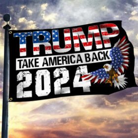 Trump 2024 Mailbox Cover Take America Back LNT341MB