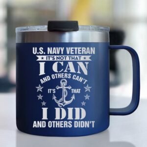 US Navy Insulated Coffee Mug United States Navy Veteran TPT198CM