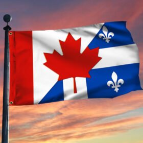 Canada Quebec Flag Canadian Grommet Flag QTR230GF