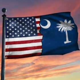 South Carolina Flag South Carolina American Grommet Flag QTR255GF