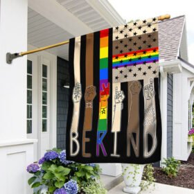 Be Kind Hands. Hippie Love Peace Sign LGBT Flag TPT227F