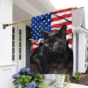 Black Cat American Patriot Flag THH2903Fv28