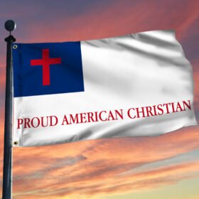 Christian Grommet Flag Proud American Christian LNT327GF