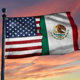 Mexico Flag Mexican American Grommet Flag QTR238GF