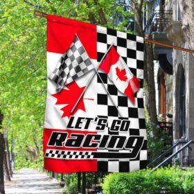 Canada Dirt Track Racing Flag Space LNT137Fv1