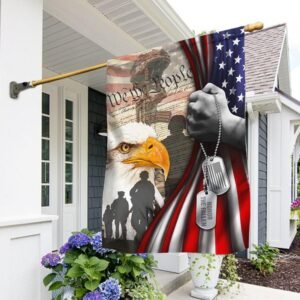 American Patriot, We The People, U.S. Veteran American Eagle Flag TPT174F